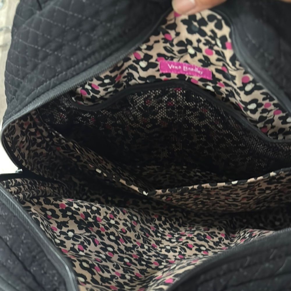 Vera Bradley Black Quilted Backpack - Picture 6 of 11